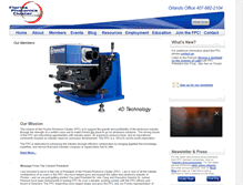 Tablet Screenshot of floridaphotonicscluster.org